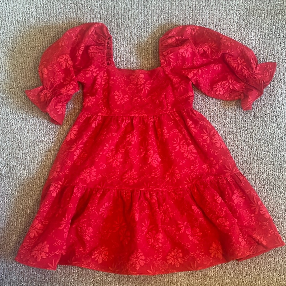 Women’s Entro - puffed sleeve textured mini dress - size Medium